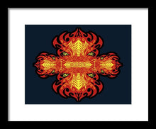 Rubino Propaganda On Fire - Framed Print