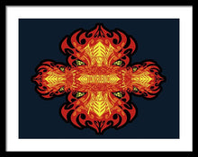 Rubino Propaganda On Fire - Framed Print