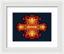 Rubino Propaganda On Fire - Framed Print