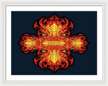 Rubino Propaganda On Fire - Framed Print