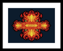 Rubino Propaganda On Fire - Framed Print