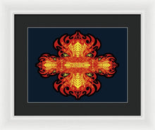 Rubino Propaganda On Fire - Framed Print