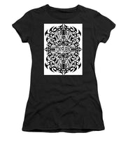 Rubino Propaganda Tattoo - Women's T-Shirt (Athletic Fit) Women's T-Shirt (Athletic Fit) Pixels Black Small 