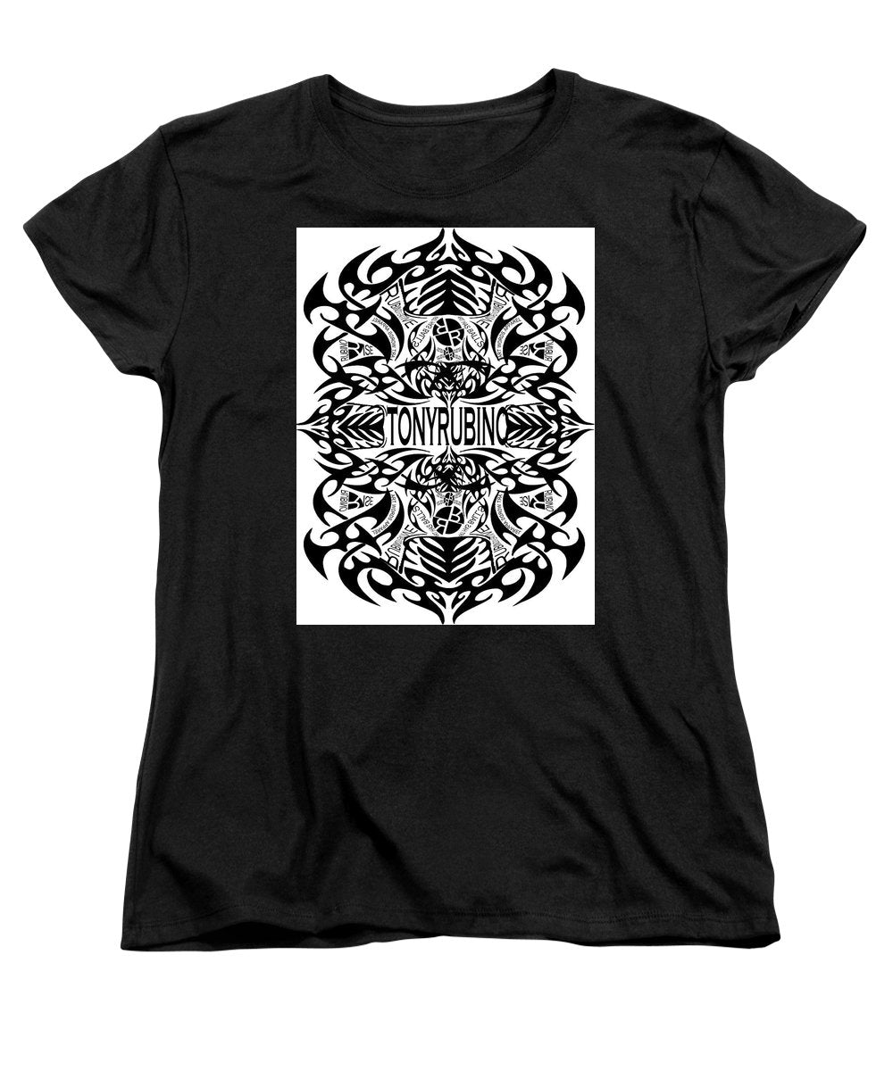 Rubino Propaganda Tattoo - Women's T-Shirt (Standard Fit) Women's T-Shirt (Standard Fit) Pixels Black Small 