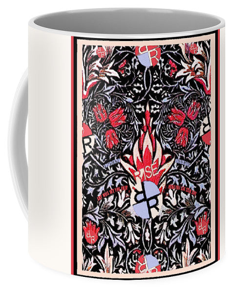 Rubino Purple Floral - Mug Mug Pixels Small (11 oz.)  