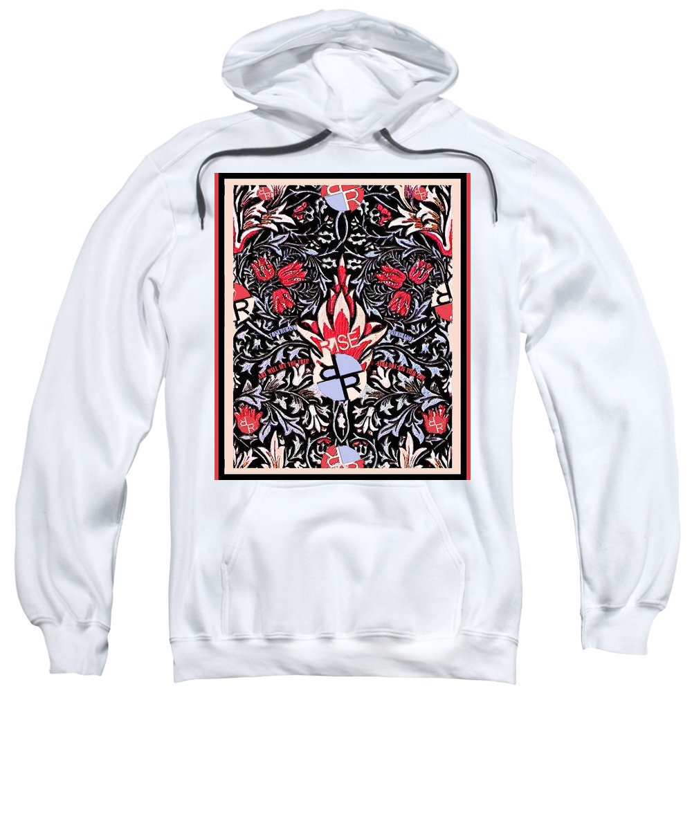 Rubino Purple Floral - Sweatshirt Sweatshirt Pixels White Small 