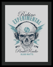 Rubino Radio - Framed Print Framed Print Pixels 22.500" x 30.000" Black Black