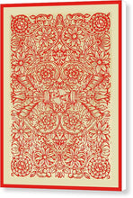 Rubino Red Floral - Canvas Print