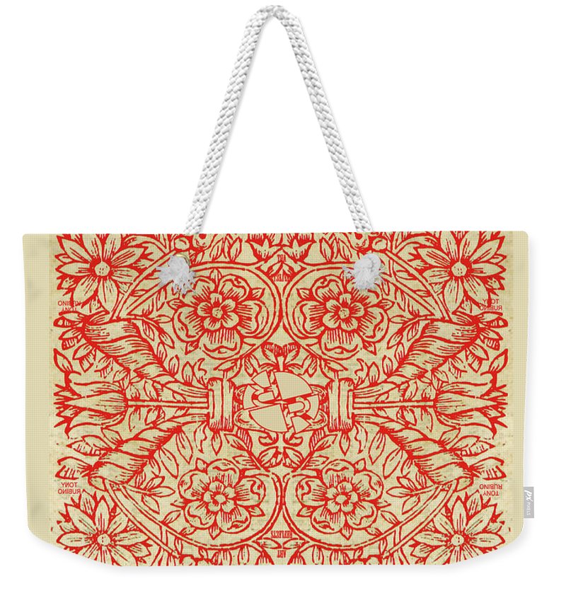 Rubino Red Floral - Weekender Tote Bag