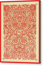 Rubino Red Floral - Acrylic Print