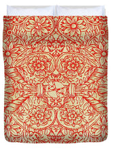 Rubino Red Floral - Duvet Cover