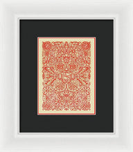 Rubino Red Floral - Framed Print