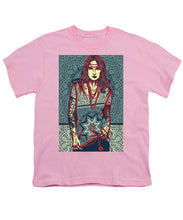Rubino Red Lady - Youth T-Shirt Youth T-Shirt Pixels Pink Small 