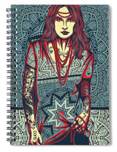 Rubino Red Lady - Spiral Notebook Spiral Notebook Pixels 6" x 8"  