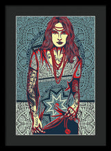 Rubino Red Lady - Framed Print Framed Print Pixels 13.375" x 20.000" Black Black