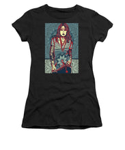Rubino Red Lady - Women's T-Shirt (Athletic Fit) Women's T-Shirt (Athletic Fit) Pixels Black Small 