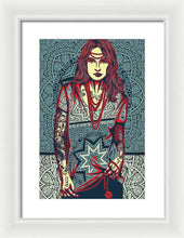 Rubino Red Lady - Framed Print Framed Print Pixels 10.625" x 16.000" White White