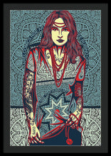 Rubino Red Lady - Framed Print Framed Print Pixels 24.000" x 36.000" Black Black