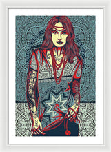 Rubino Red Lady - Framed Print Framed Print Pixels 20.000" x 30.000" White White