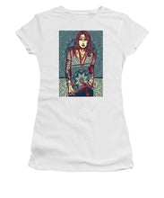 Rubino Red Lady - Women's T-Shirt (Athletic Fit) Women's T-Shirt (Athletic Fit) Pixels White Small 
