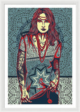 Rubino Red Lady - Framed Print Framed Print Pixels 32.000" x 48.000" White White