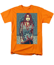 Rubino Red Lady - Men's T-Shirt  (Regular Fit) Men's T-Shirt (Regular Fit) Pixels Orange Small 