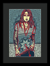 Rubino Red Lady - Framed Print Framed Print Pixels 9.375" x 14.000" Black Black