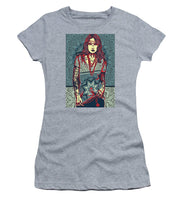 Rubino Red Lady - Women's T-Shirt (Athletic Fit) Women's T-Shirt (Athletic Fit) Pixels Heather Small 