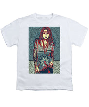 Rubino Red Lady - Youth T-Shirt Youth T-Shirt Pixels White Small 