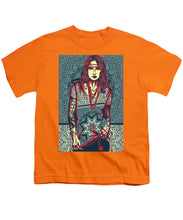 Rubino Red Lady - Youth T-Shirt Youth T-Shirt Pixels Orange Small 