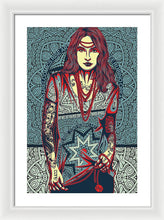 Rubino Red Lady - Framed Print Framed Print Pixels 16.000" x 24.000" White White