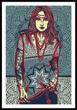 Rubino Red Lady - Framed Print Framed Print Pixels 32.000" x 48.000" Black White