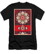 Rubino Red Zen Namaste - Men's T-Shirt (Athletic Fit) Men's T-Shirt (Athletic Fit) Pixels Black Small 