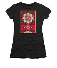 Rubino Red Zen Namaste - Women's T-Shirt (Athletic Fit) Women's T-Shirt (Athletic Fit) Pixels Black Small 