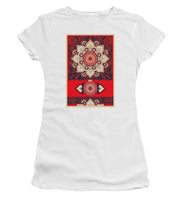 Rubino Red Zen Namaste - Women's T-Shirt (Athletic Fit) Women's T-Shirt (Athletic Fit) Pixels White Small 