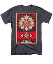 Rubino Red Zen Namaste - Men's T-Shirt  (Regular Fit) Men's T-Shirt (Regular Fit) Pixels Charcoal Small 