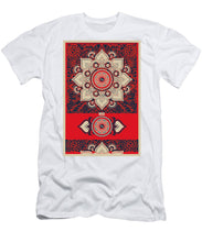 Rubino Red Zen Namaste - Men's T-Shirt (Athletic Fit) Men's T-Shirt (Athletic Fit) Pixels White Small 