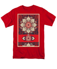 Rubino Red Zen Namaste - Men's T-Shirt  (Regular Fit) Men's T-Shirt (Regular Fit) Pixels Red Small 