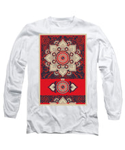 Rubino Red Zen Namaste - Long Sleeve T-Shirt Long Sleeve T-Shirt Pixels White Small 