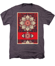 Rubino Red Zen Namaste - Men's Premium T-Shirt Men's Premium T-Shirt Pixels Moth Heather Small 