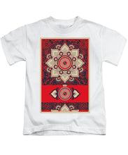 Rubino Red Zen Namaste - Kids T-Shirt Kids T-Shirt Pixels White Small 