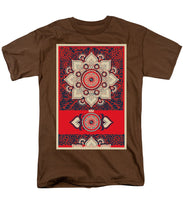 Rubino Red Zen Namaste - Men's T-Shirt  (Regular Fit) Men's T-Shirt (Regular Fit) Pixels Coffee Small 