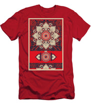 Rubino Red Zen Namaste - Men's T-Shirt (Athletic Fit) Men's T-Shirt (Athletic Fit) Pixels Red Small 