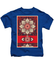 Rubino Red Zen Namaste - Kids T-Shirt Kids T-Shirt Pixels Royal Small 