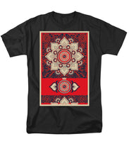 Rubino Red Zen Namaste - Men's T-Shirt  (Regular Fit) Men's T-Shirt (Regular Fit) Pixels Black Small 
