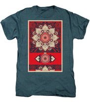Rubino Red Zen Namaste - Men's Premium T-Shirt Men's Premium T-Shirt Pixels Steel Blue Heather Small 
