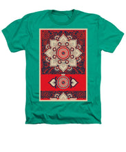 Rubino Red Zen Namaste - Heathers T-Shirt Heathers T-Shirt Pixels Kelly Green Small 