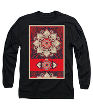 Rubino Red Zen Namaste - Long Sleeve T-Shirt Long Sleeve T-Shirt Pixels Black Small 