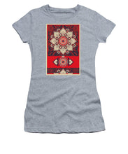 Rubino Red Zen Namaste - Women's T-Shirt (Athletic Fit) Women's T-Shirt (Athletic Fit) Pixels Heather Small 