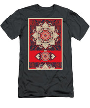 Rubino Red Zen Namaste - Men's T-Shirt (Athletic Fit) Men's T-Shirt (Athletic Fit) Pixels Charcoal Small 